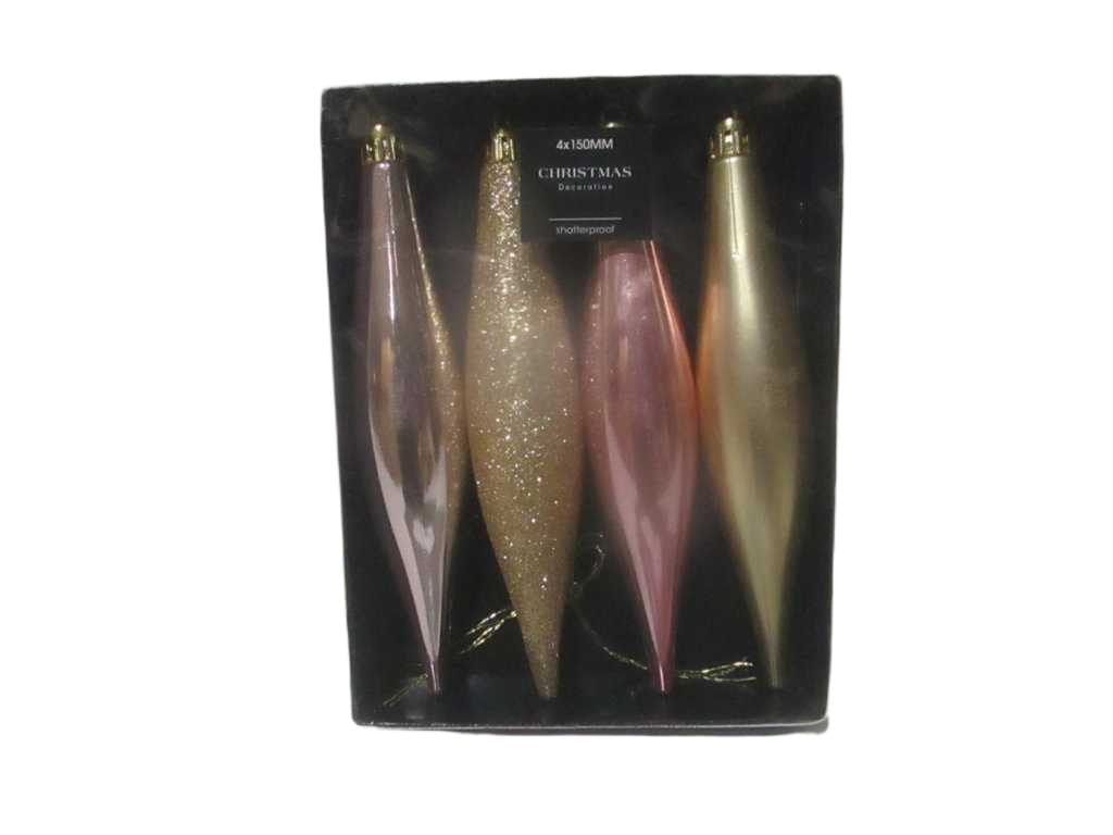 Icicle Hang Deco Set 4pcs
