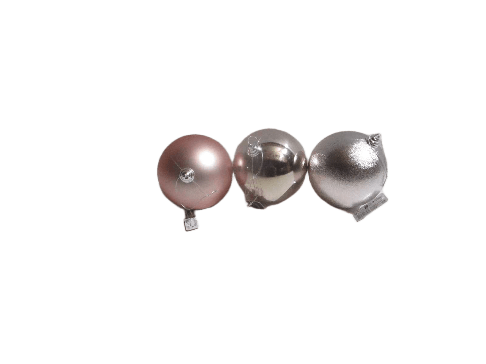 Ball Xmas 140mm Pink 3ass