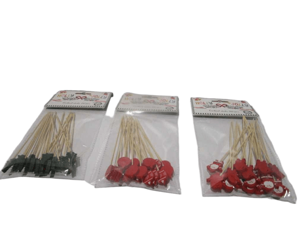 Cocktail Stick Set 20pcs 3ass
