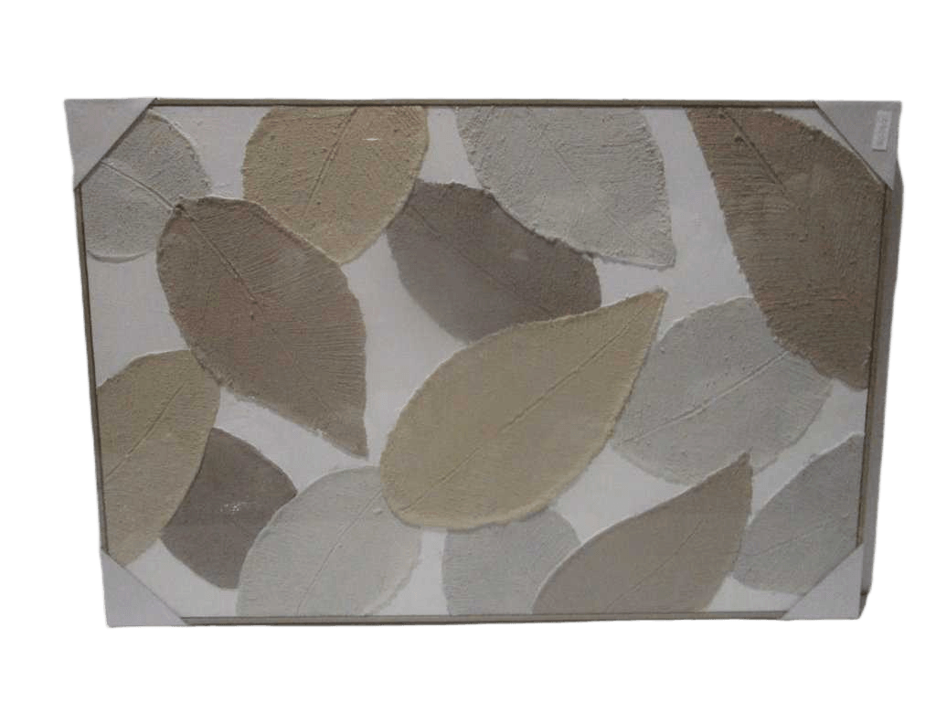 Painting 3d-Handmade Leaves Ps Frame Wooden Color Packing Blister 2ass Model 80x120cm