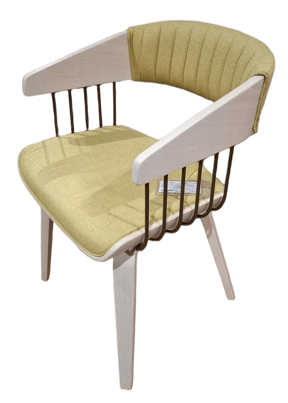 Dining Chair Yellow 510pcs/Hq Fabric+bentwood+iron( Color:antique Copper ) 24 Wl100 Wood+textile Heritage 0591-1055 W51*d55*h78.5 Sh:48.5