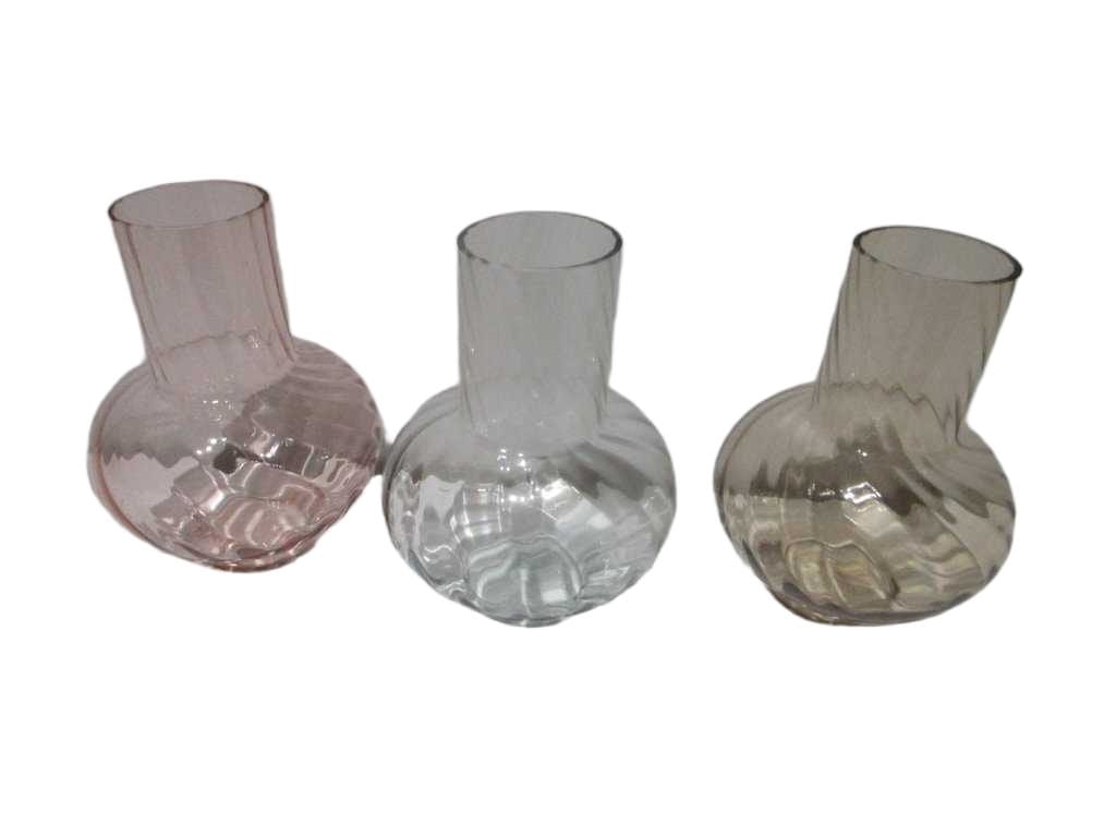 Vase 17x23cm 3ass Clr