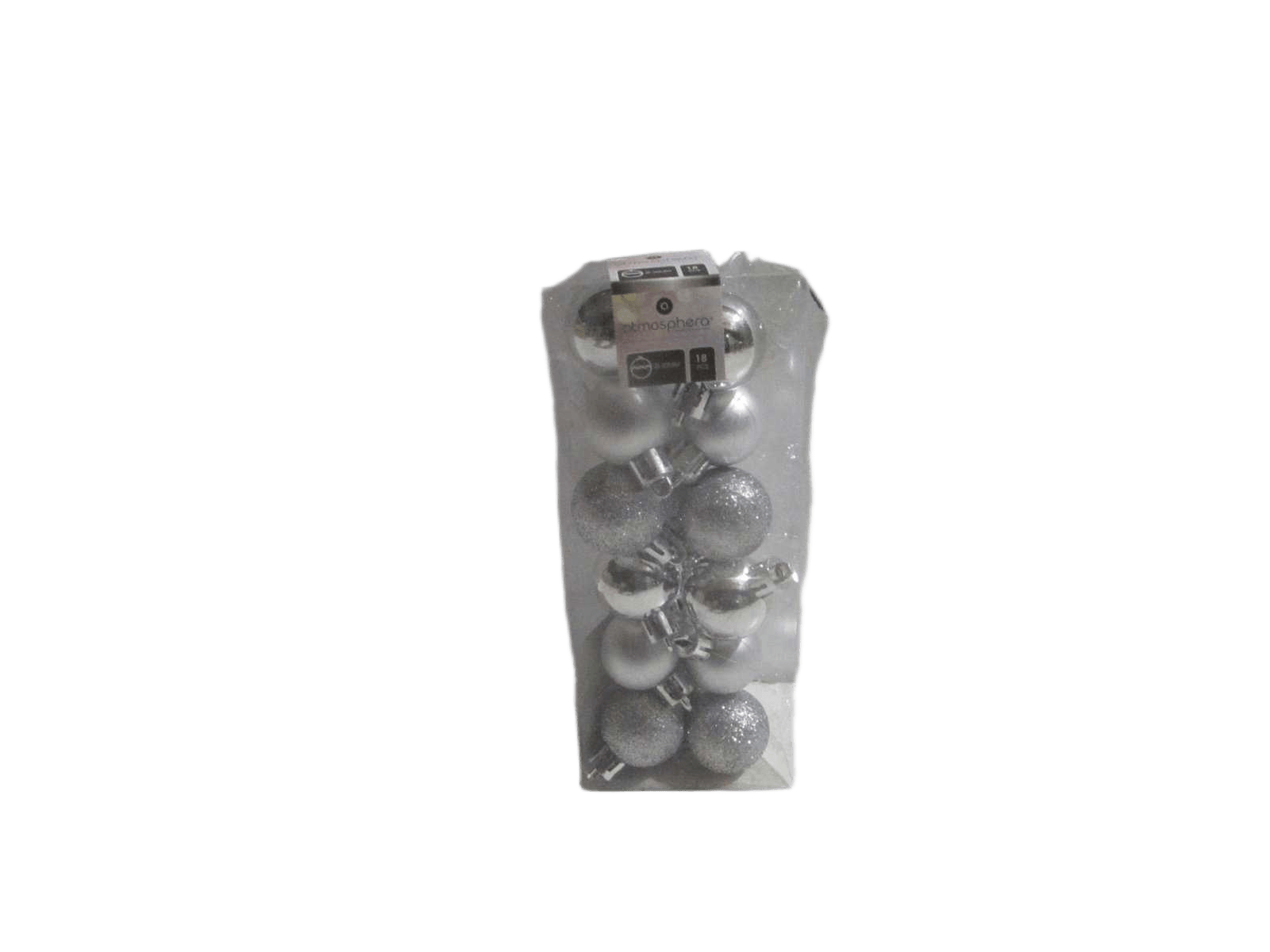Balls Xmas Silver 18 X 30mm