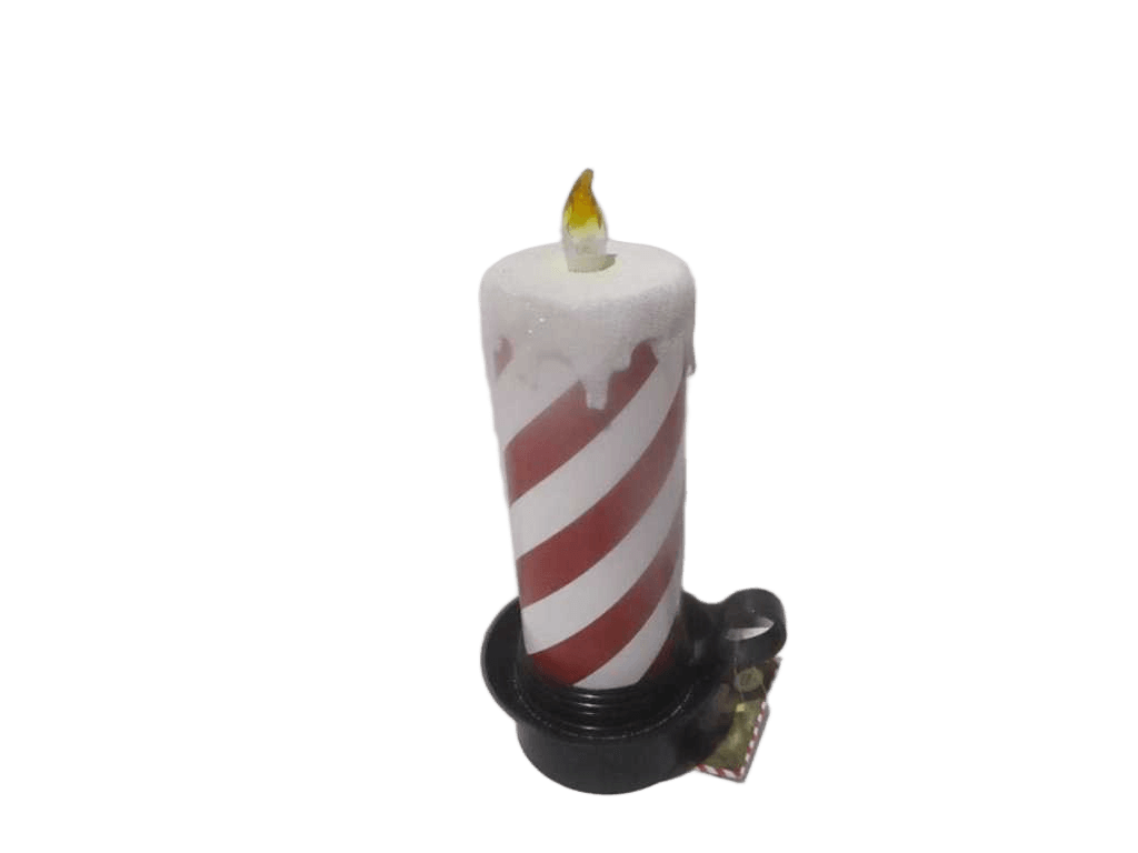 Led Candle Candy Cane 15x12x29