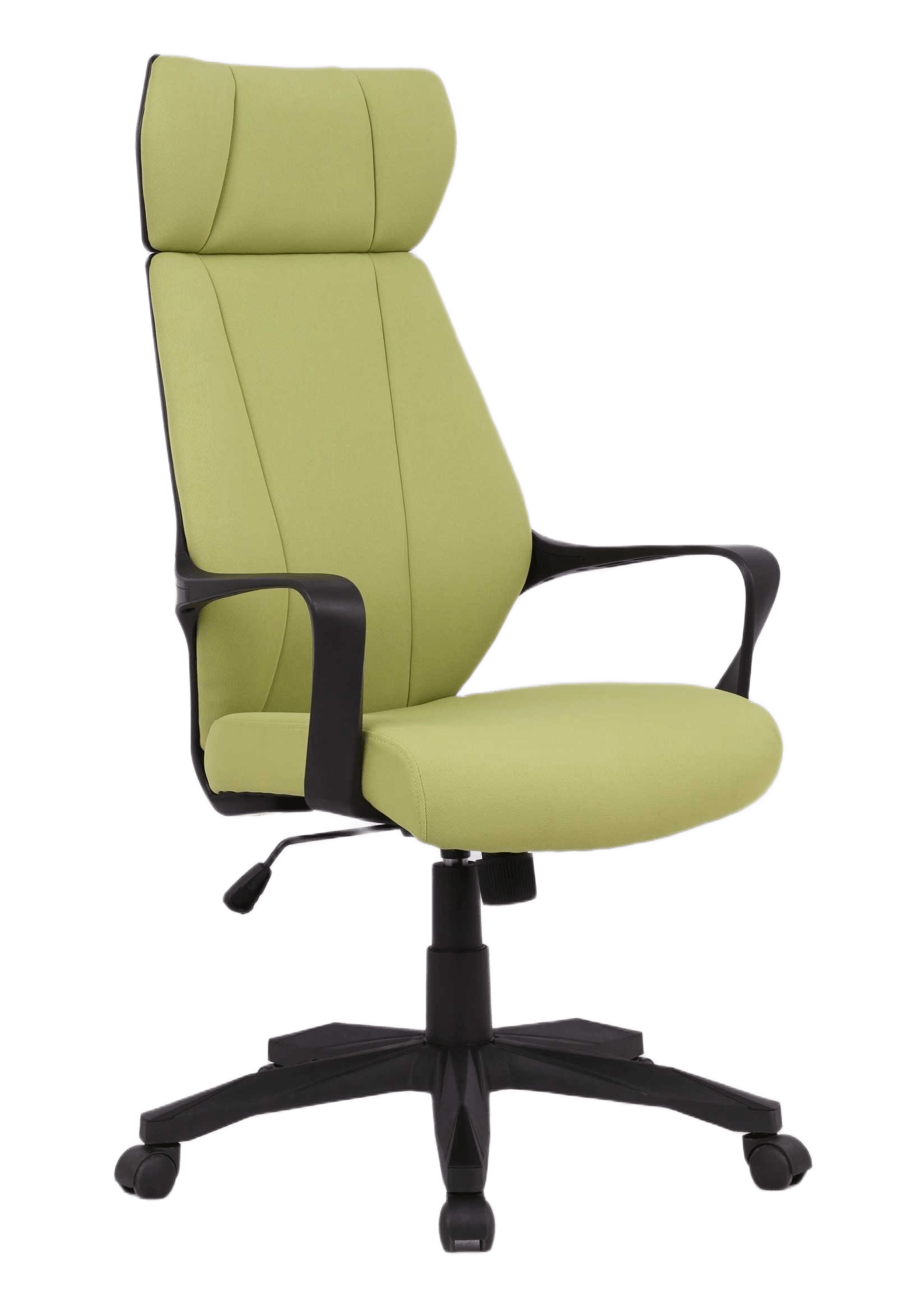 High Back Office Chair Green -Black Frame
