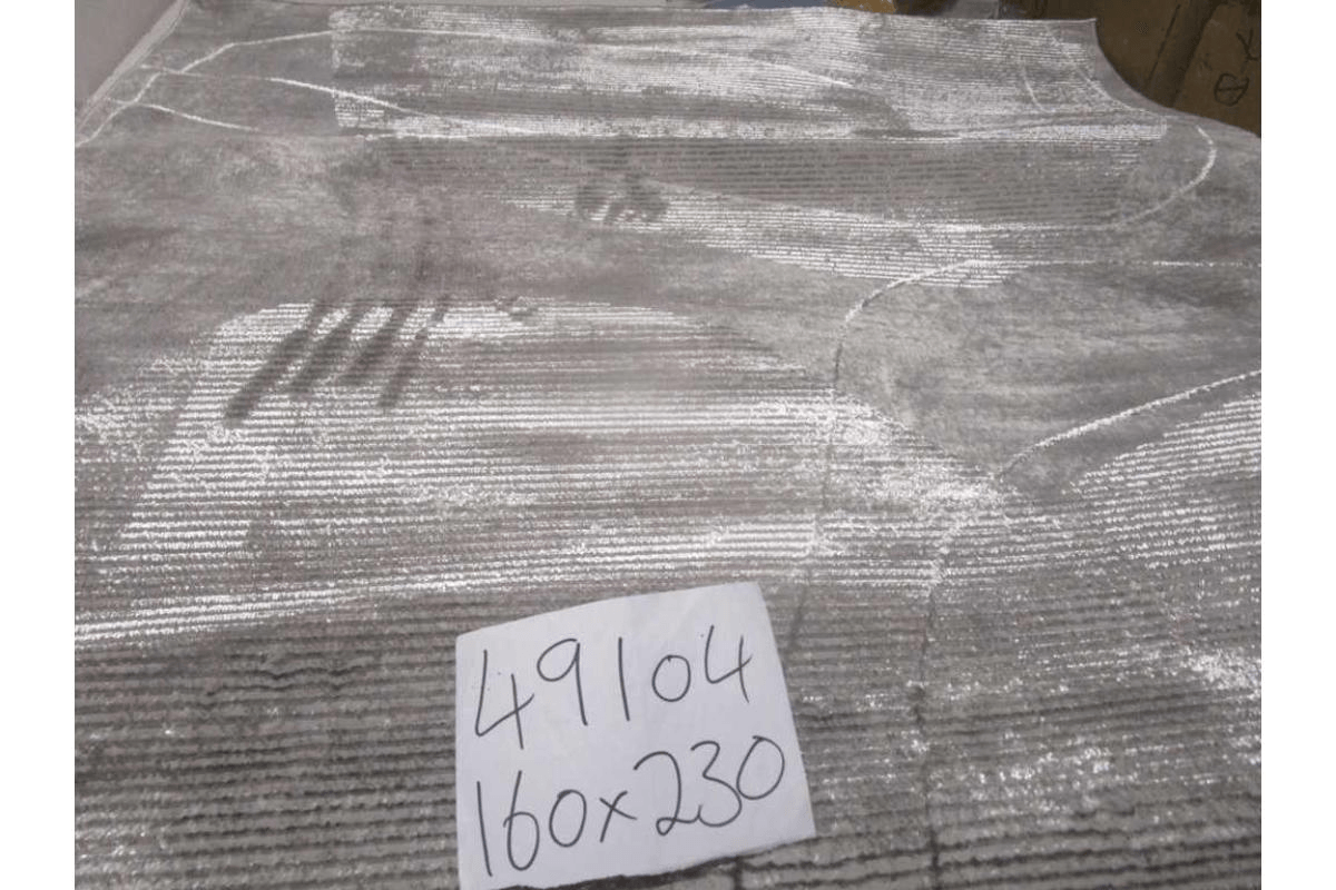 Carpet 160x230 Zara-60 100 % Polyster 2.150 G/Sqm 9 Mm Pile Hight 480.000 Pointe 56 Light Grey/Grey