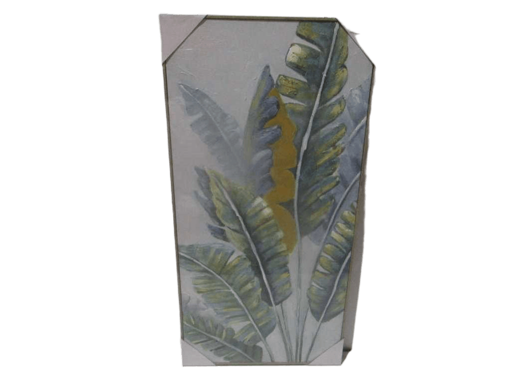 Painting 3d-Handmade Leaves Ps Frame Wooden Color Packing Blister 60x120cm