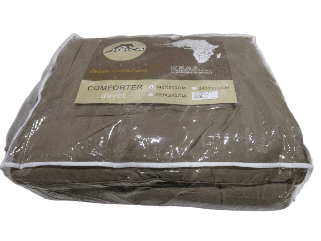 Quilt, 300gm2, Polyster Td Hollowfiber Fabric 70 Grsm Promo Comforter Bicolor Coffeebeige