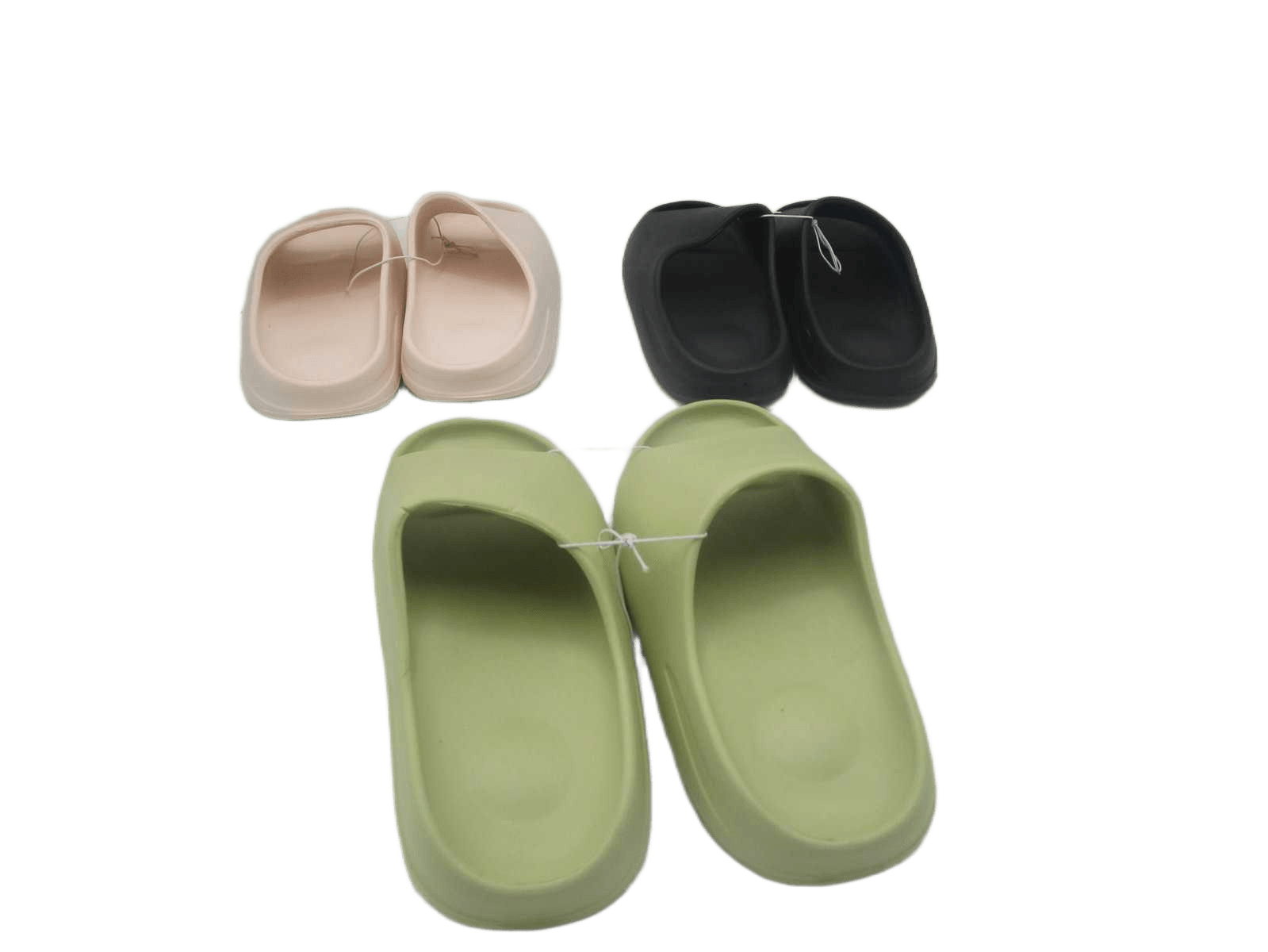 Slipper Women Eva Black/White/Green 36-37 38-39 40-41
