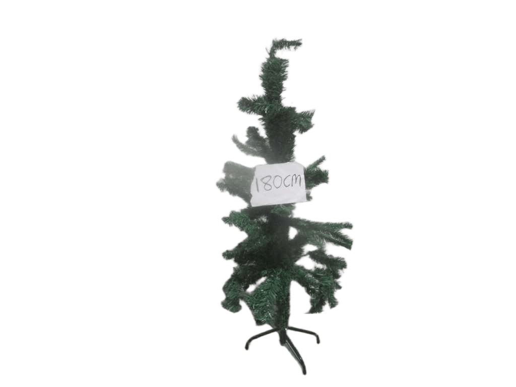 Tree Xmas Wrapped 450tips Steel Foot Base Size: 35cm Green 180cm