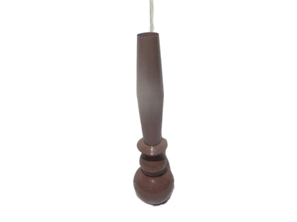 Vase 100% Iron Shinny Lt Brown