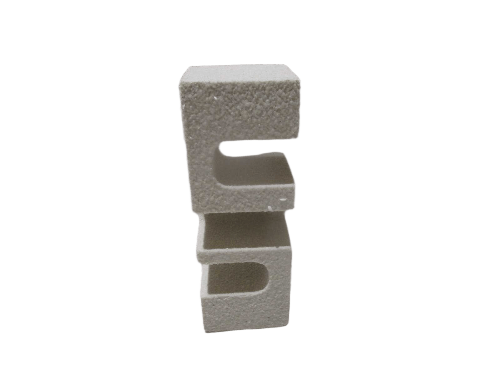 Decor Resin Geometry L Beige Full Resin 9x8x25.5
