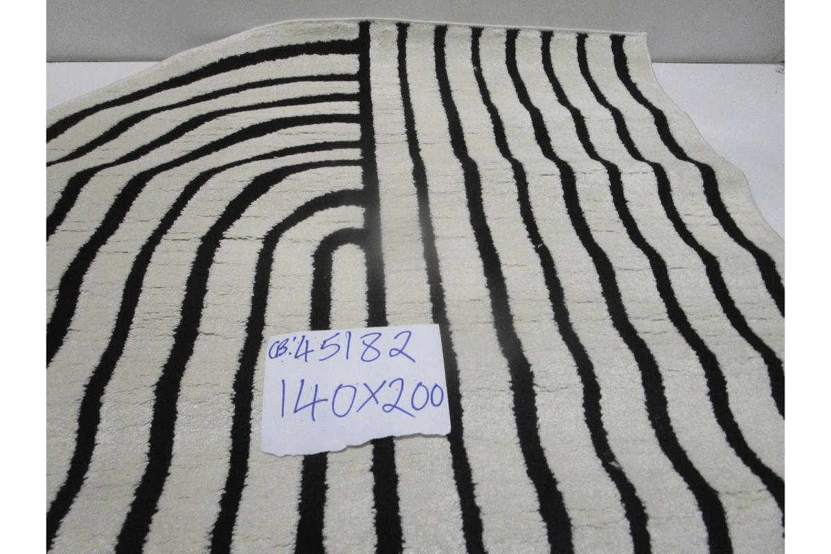Carpet Grey Elio D001 Oval Points 204,800 Pile Height 14 Mm 3d Effect 2050 G /Sqm Pp With Polyester 140x200 Cm