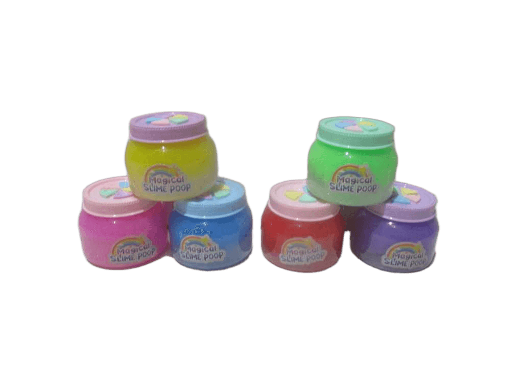 Glitter Crystal Mud 6pcs In One Display 6 Color Ass 6.8x7.5 306g
