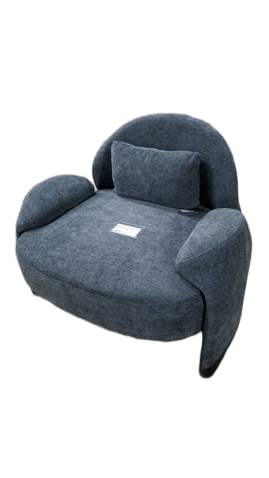 Club Chair Single Cd2302-16 Navy Blue One Pillow, Sofa Back With Higher Density, 95x83x78