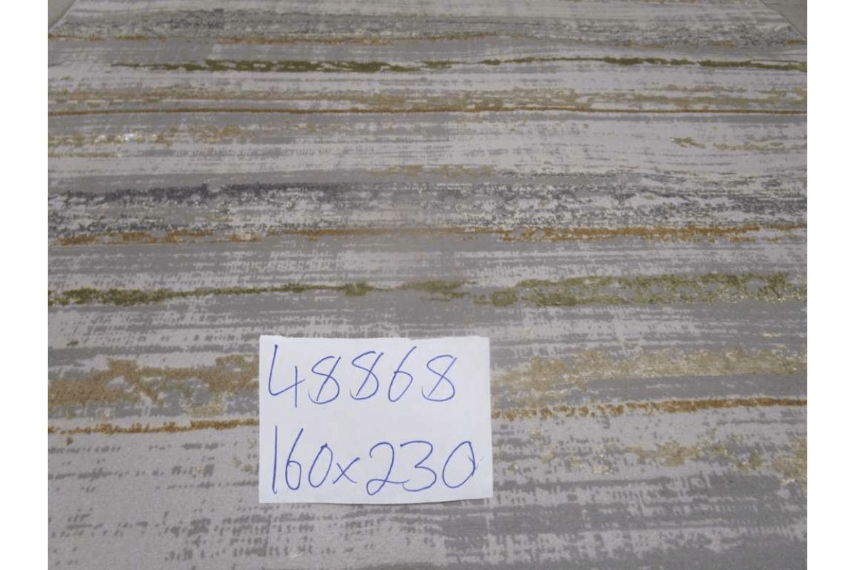 Carpet 160x230 Flosh And Shrink 400,000 Pts/Sqm 11 Mm Pile Height 2,300 Grm/Sqm Gold Inst. Of Cream Gray/Gold