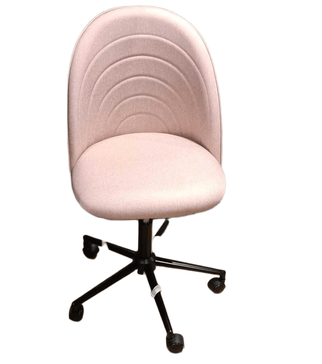 Chair Fabric With 5 Wheels W50*d56*h84-96/45.5-57.5cm Pink Com091