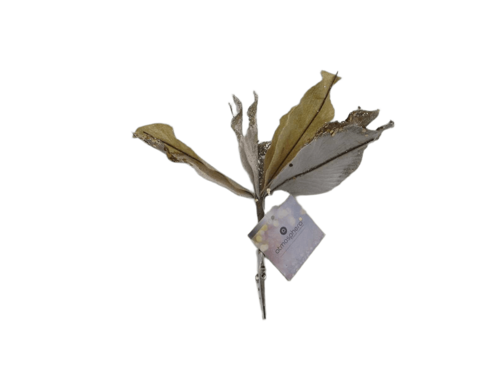 Artificial Hanging Poinsettia End Glit 23