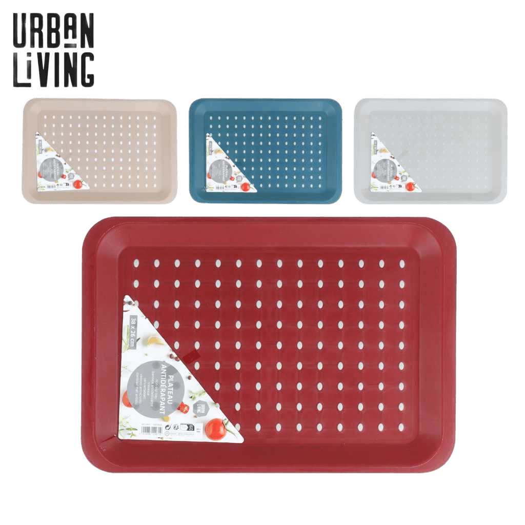 Tray Sonoma Anti-Slip 26x38cm Colors Mineral/Citadel/Ruby Wine/Dune