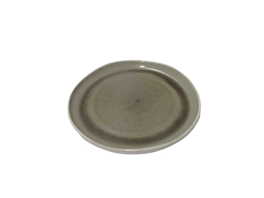 Ceramic Round Plate - Reactive Texture