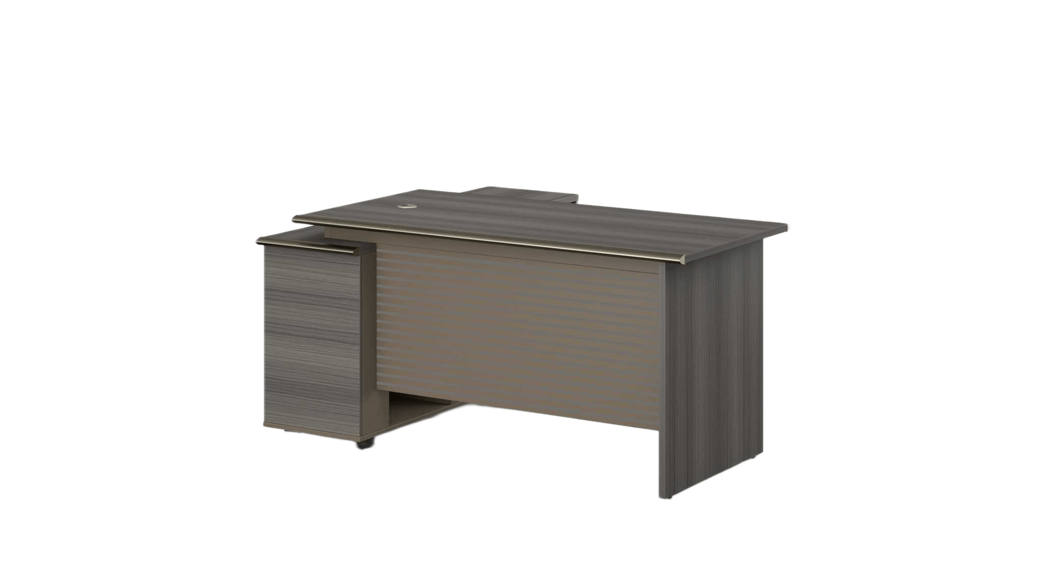 Executive Desk 1.6m Da24 Nice Oak Db04 Vl Grey Melamine 1600*1400*750