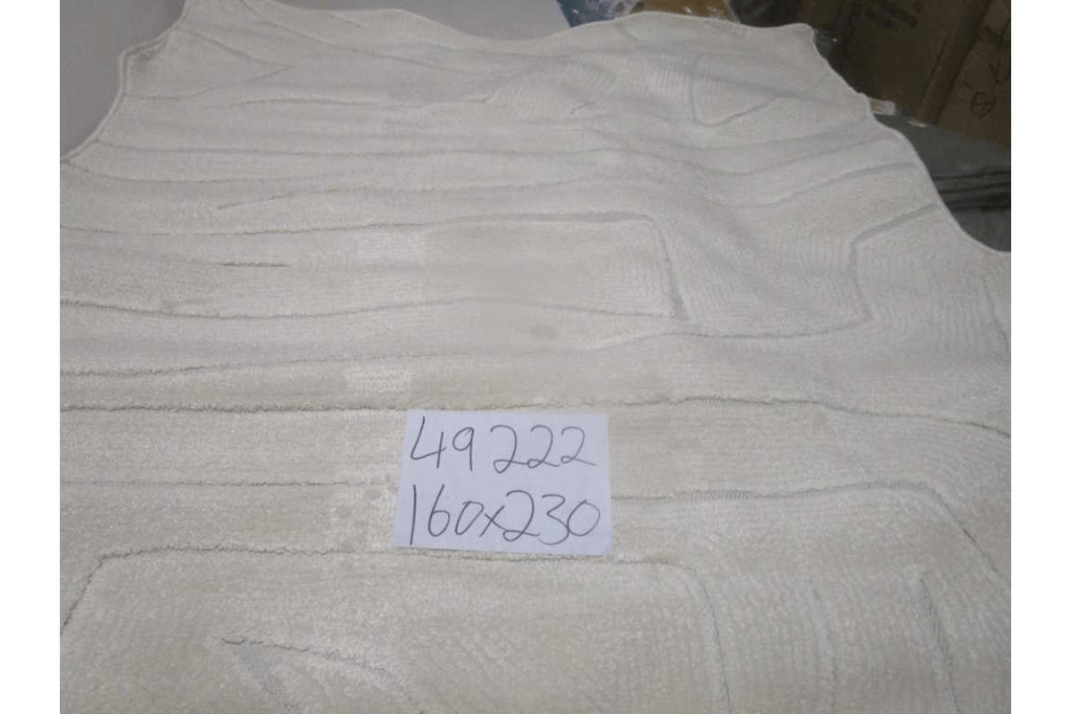 Carpet 160x230 Vanja Pp / Pes Shrink Pp Flat 1,450 Grm/Sqm 8mm Pile Height Cream