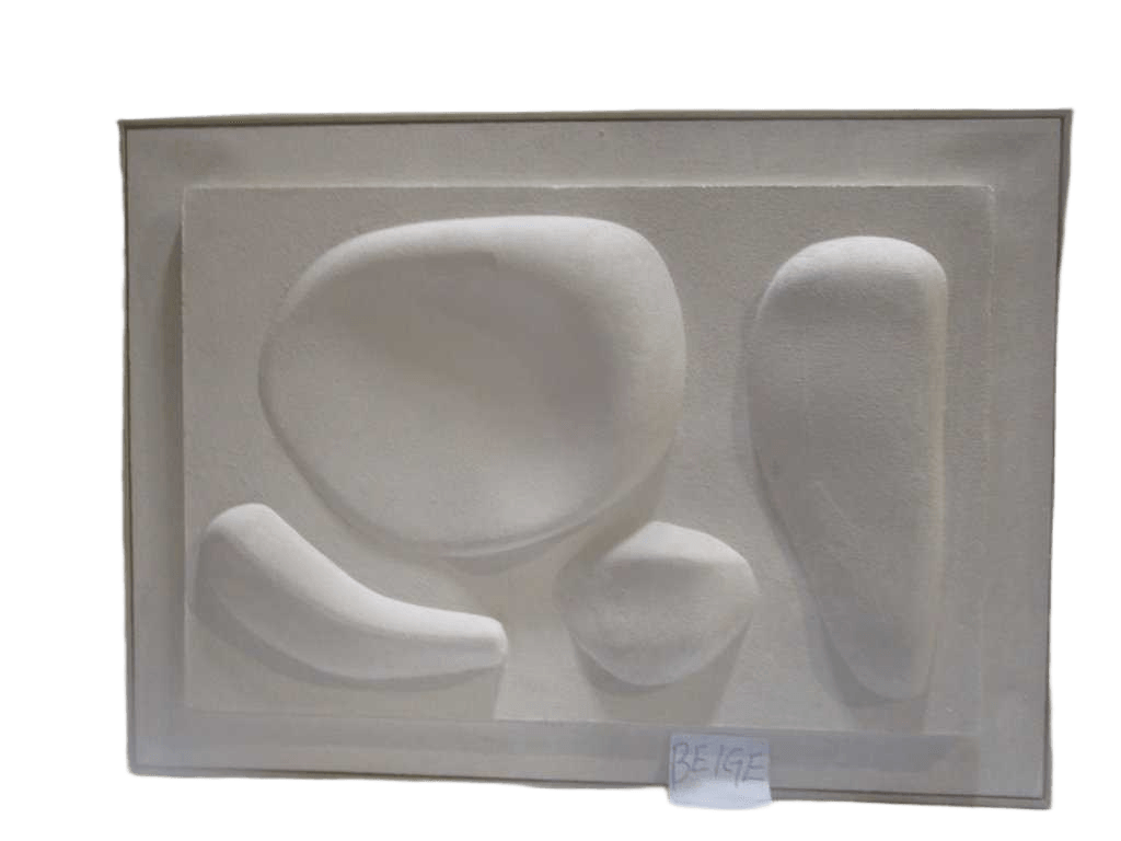 Canvas 3d Painting W Ps Frame 1*4.3cm +foam Beige 100*140cm