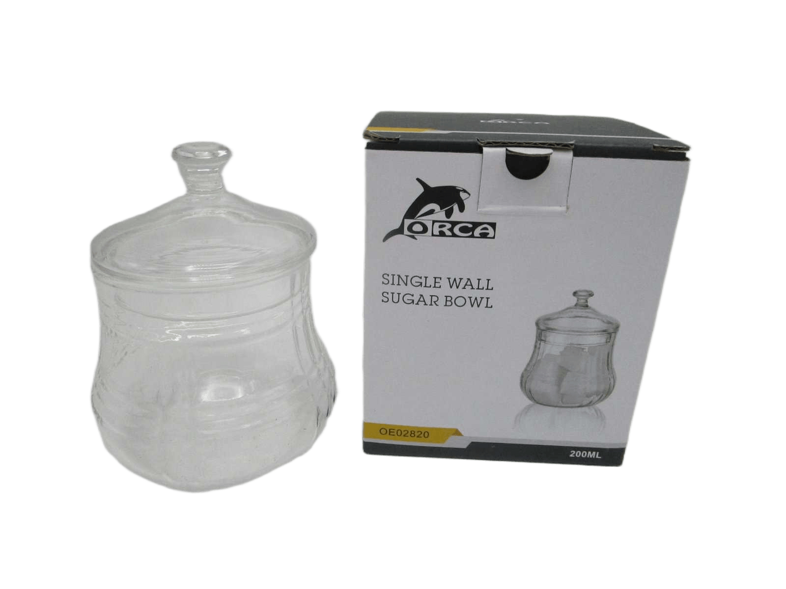 Sugar Bowl Borosilicate Glass Single Wall Glass Bowl With Lid Heat Resistant 9-200ml 200ml Trans