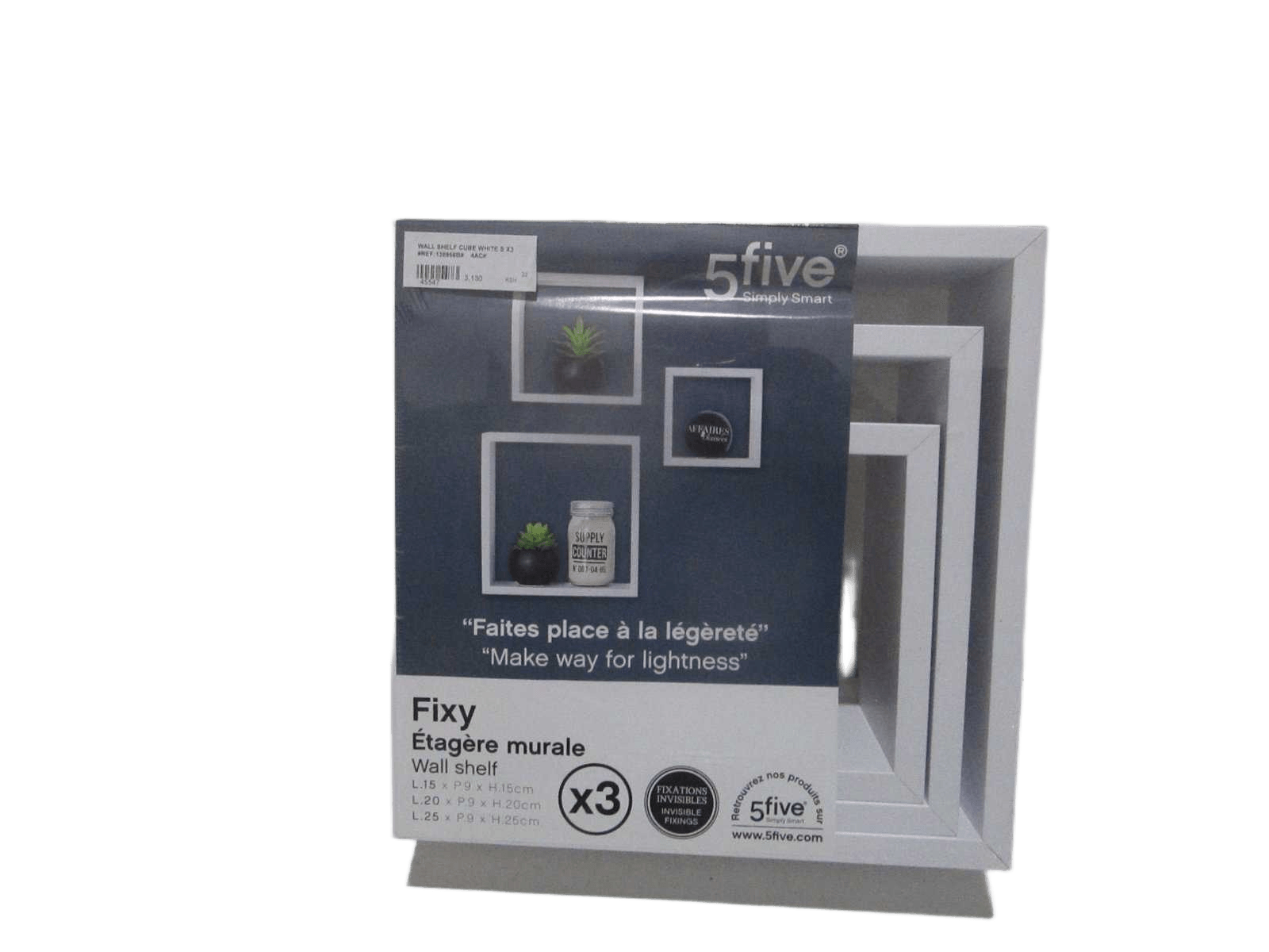 Wall Shelf Cube White S X3