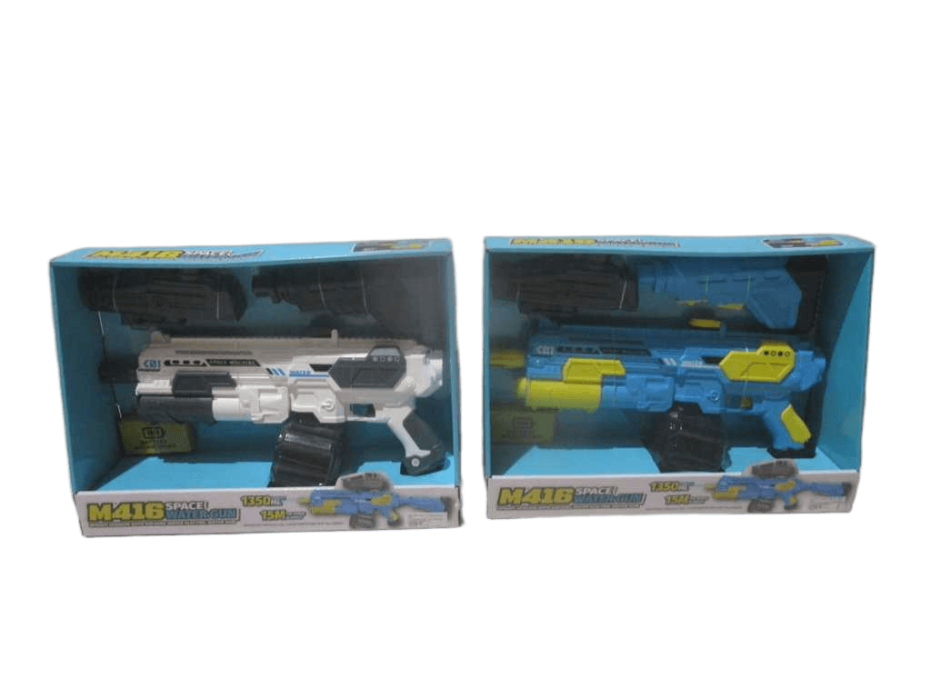 Gun _x000d_lectric High Pressure Water 7.4v Rechargable Battery,usb 3 Functions Modes 1350ml Capacity 15m Range Display Box White Blue 75cm