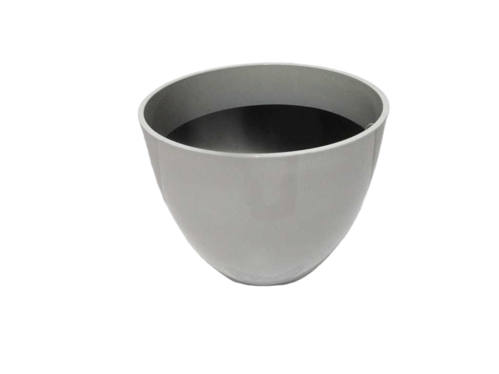 Flower Pot Balas Ppwith Hole+plug790g 100% Recyclable White Dia31x27