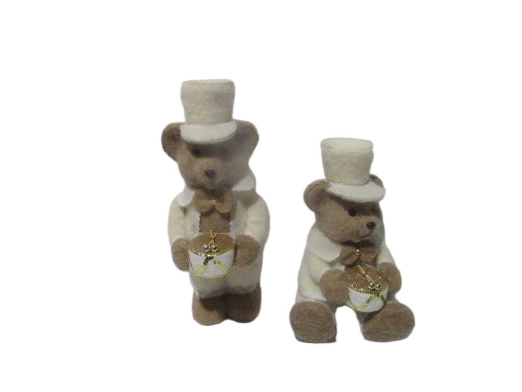 Bear Figure 41cm Brown 2ass D