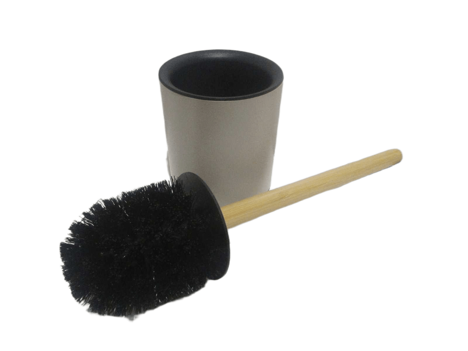 Toilet Brush Wc Metal Tige Bambou - Taupe/Bambou