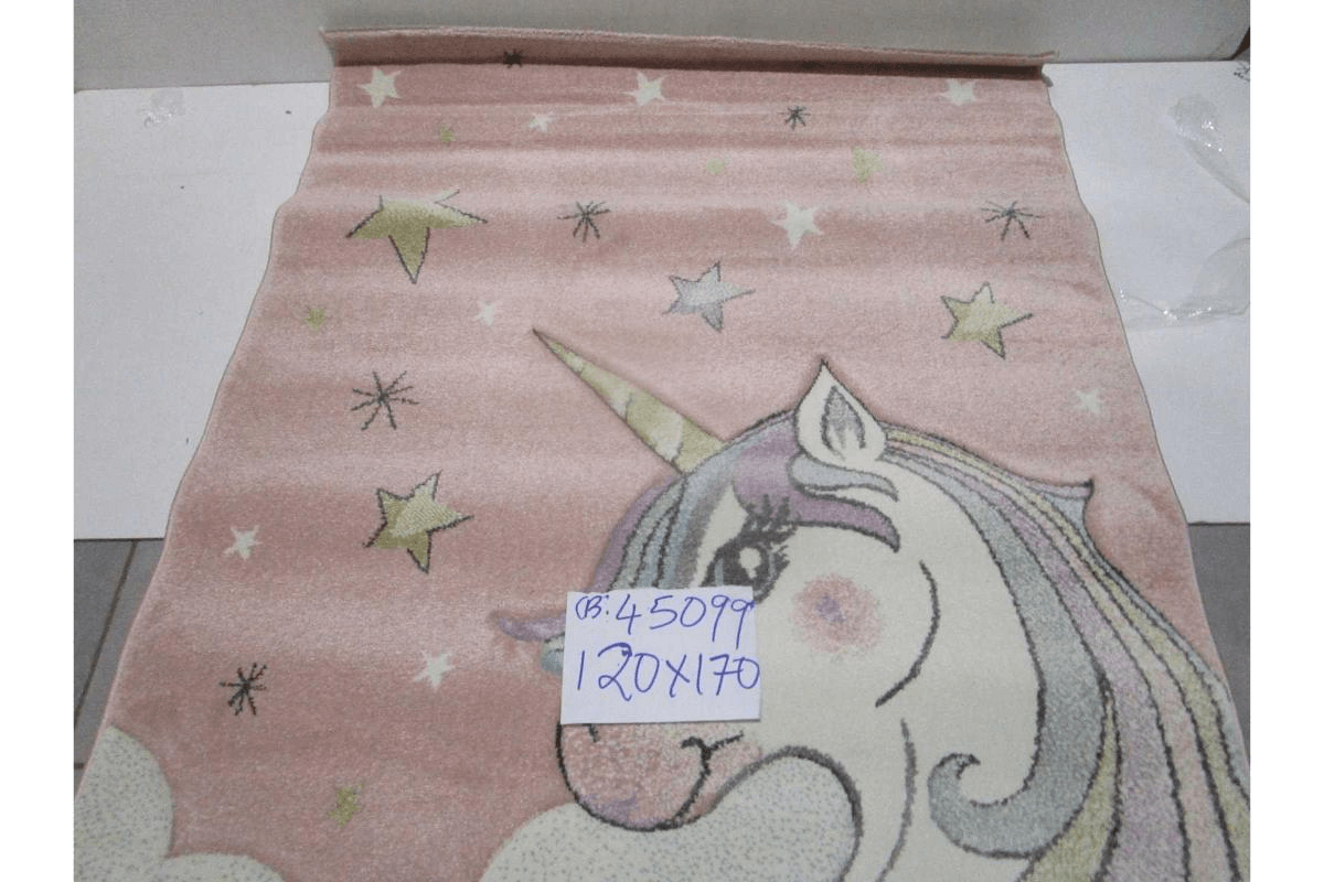 Carpet Pink Kids Aura V77 - 243.200 Points 10mm Pile Height Pp + Headset Hand Carved 2.200g/Sqm Pp Frize 120x170 Cm