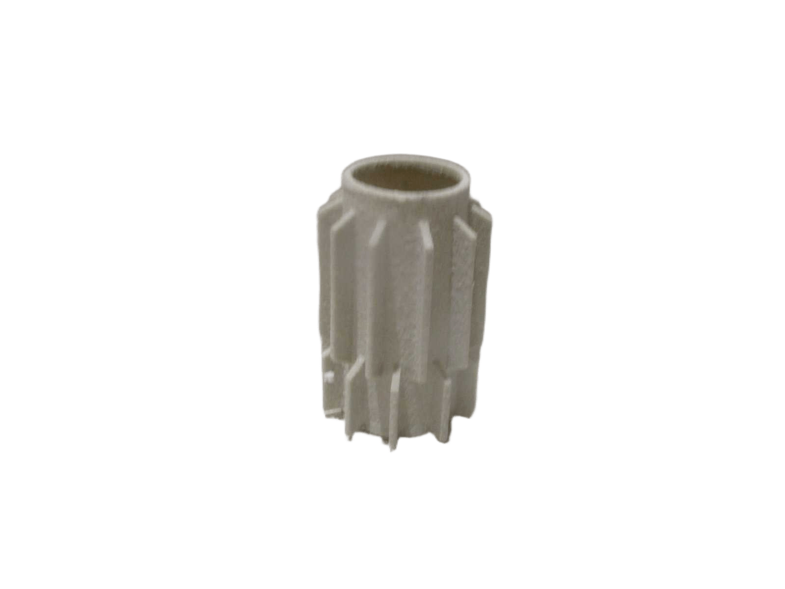 Vase Resin Abstract Dk Beige Full Resin 13.8x13.8x20