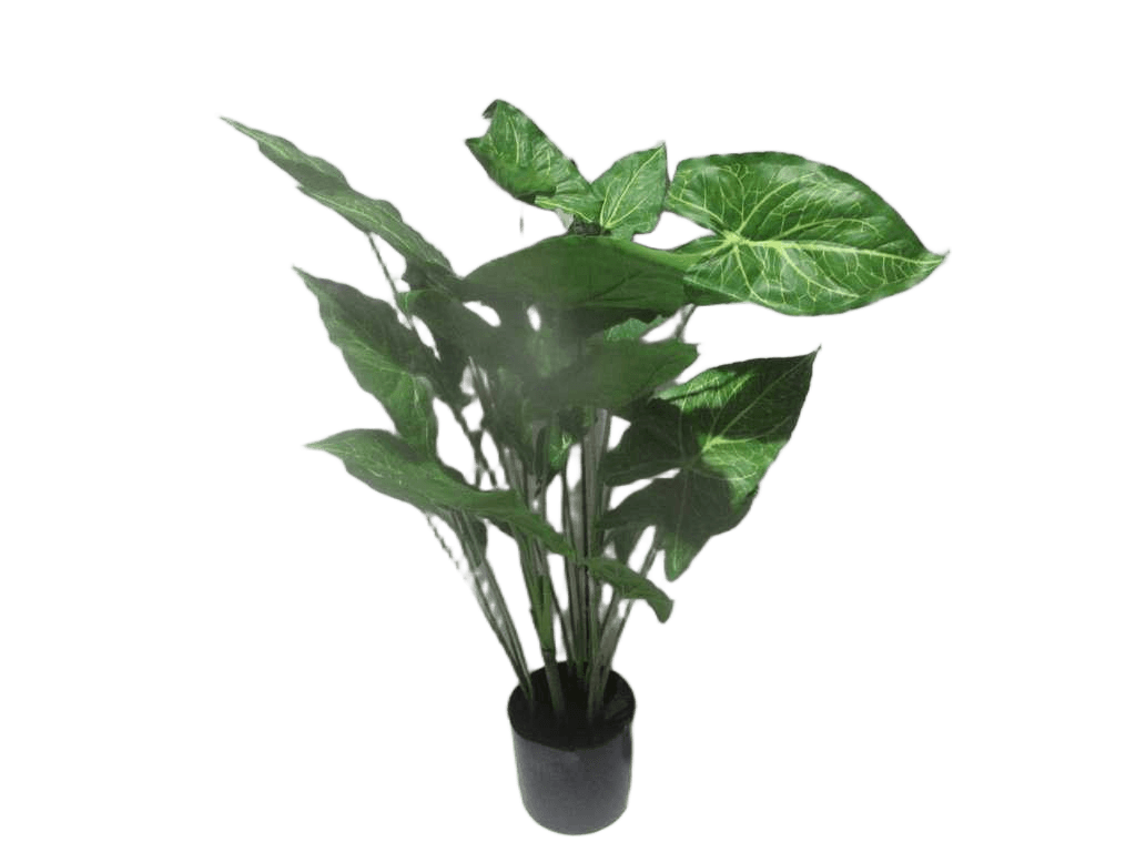 Artificial Tree,taro Leaf Plastic 60cm 21l 60cm