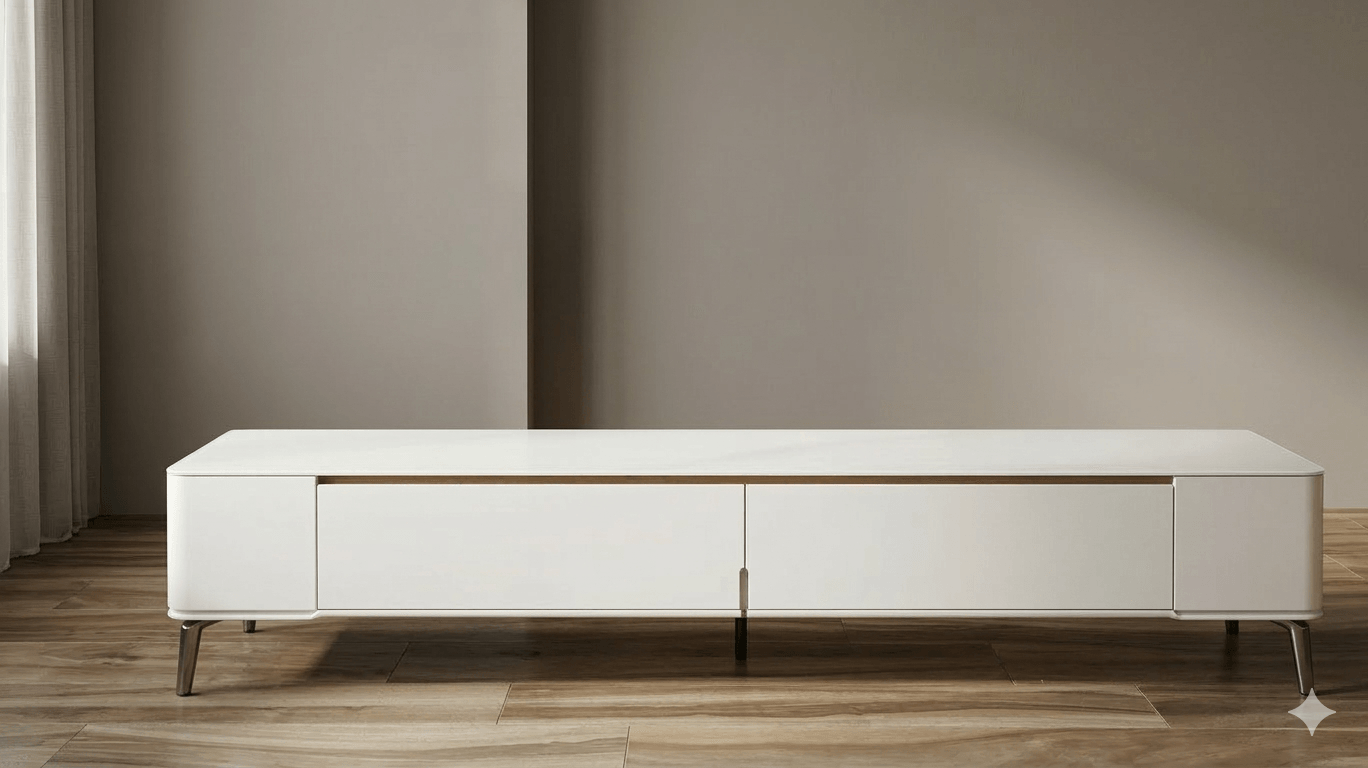 Tv Stand 6mm Thickness Glass Table Top And Mdf 2200x390