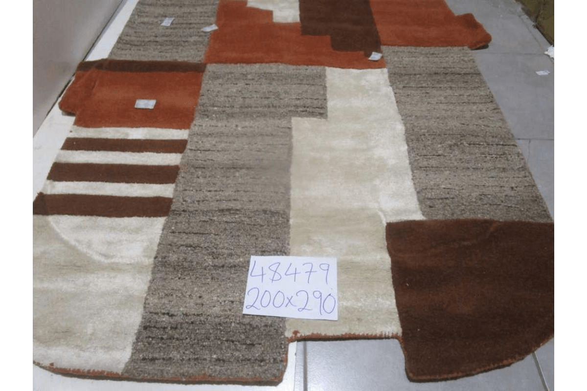 Rug Handtufted Wool / Polyester And Viscose - Kg - Cotton Back