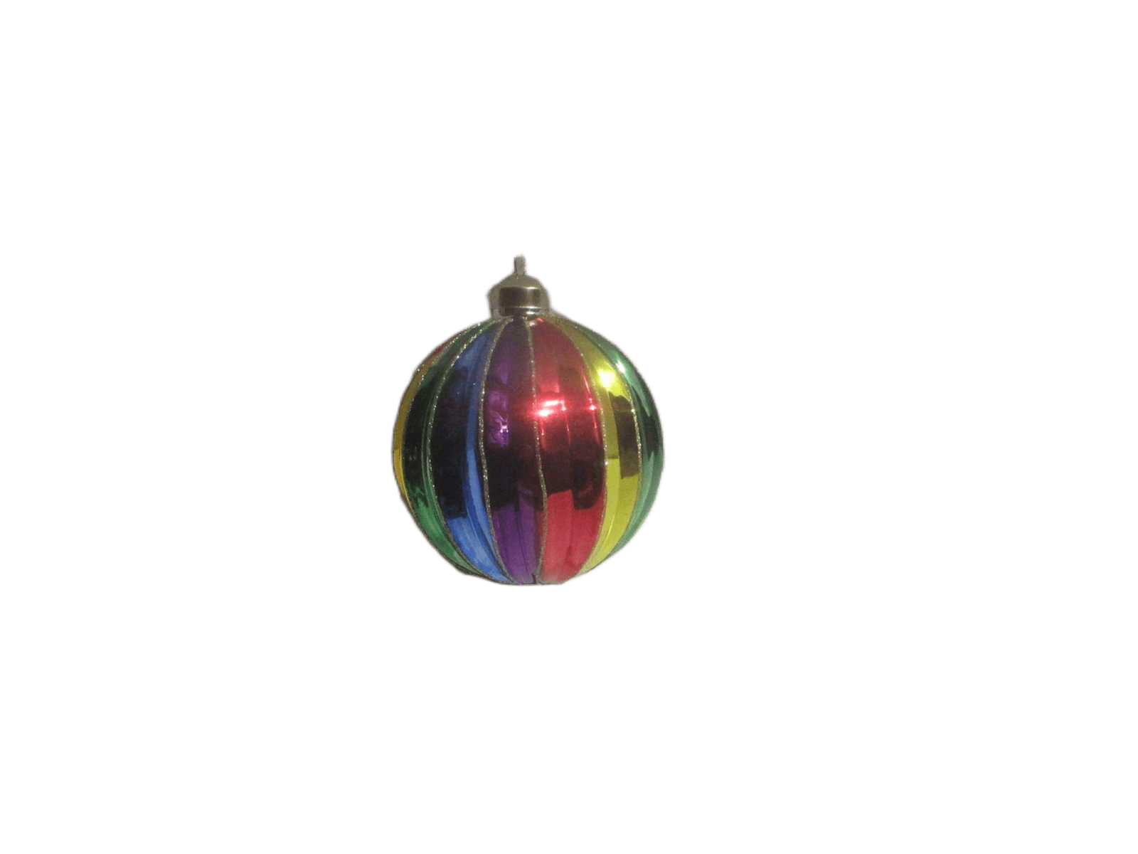 Ball Xmas Glass 12cm Multicolor