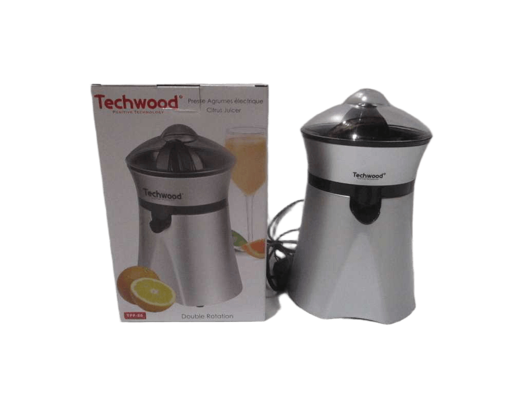 Citrus Press With Pouring Spout Stop Drip Double Cones - Pulp Filter Automatic Start By Pressure - Double Rotations Removable Bowl For Easy Cleaning Cord Storage Under The Device Power: 20w