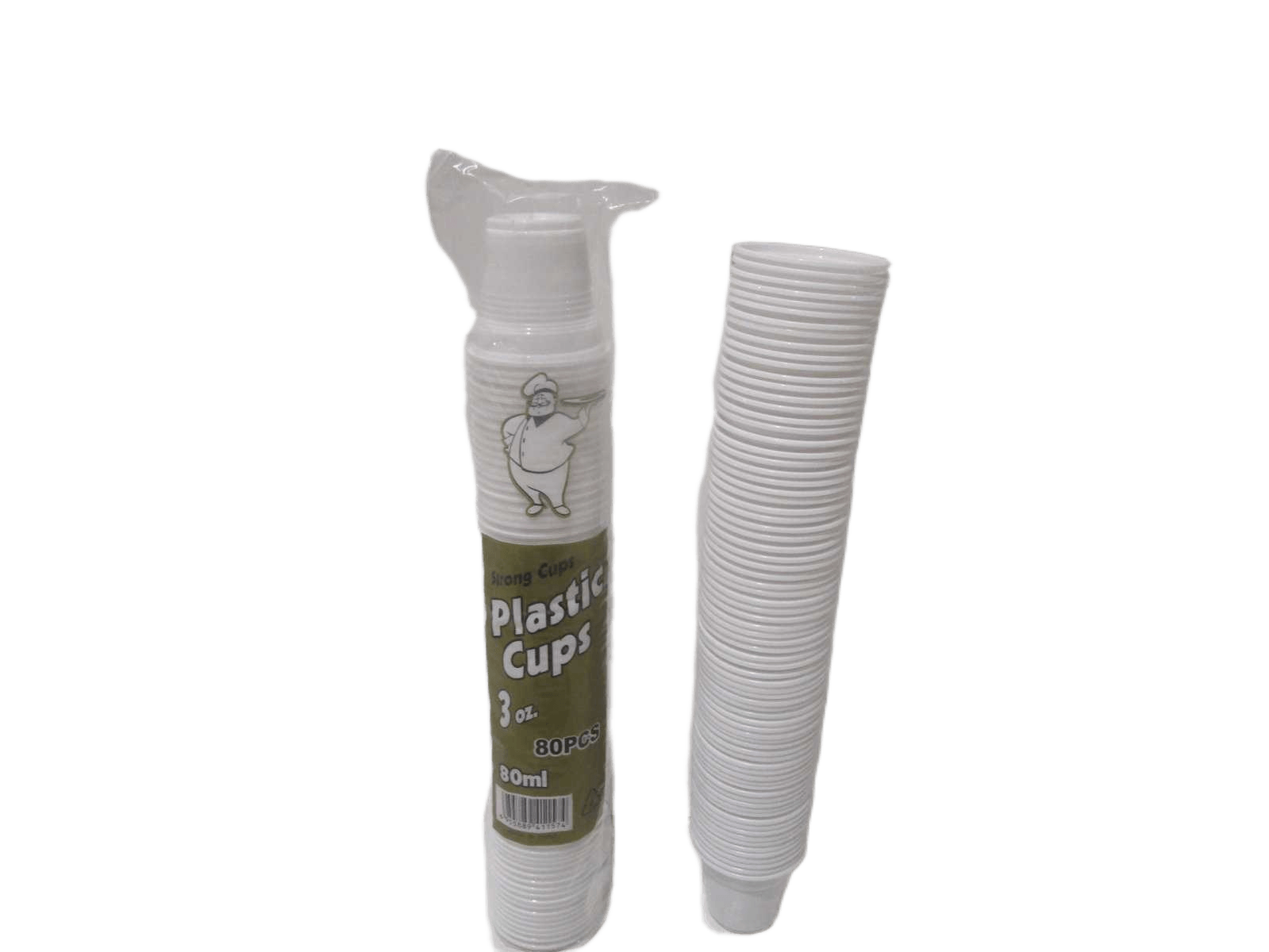 Cups Platic Set Of 80pc 80ml, 1.4g/Pc