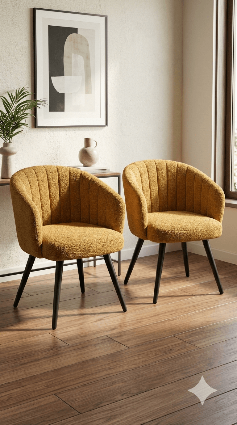 Chair Fabric Kaka-7 Camel Fabric, Sponge Cushion,metal Leg Black Powder Coating, Kd 62x63x80