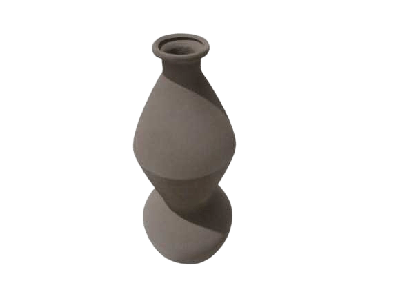 Vase Medium Pottery Black Tea 23x23x60,5 Cm