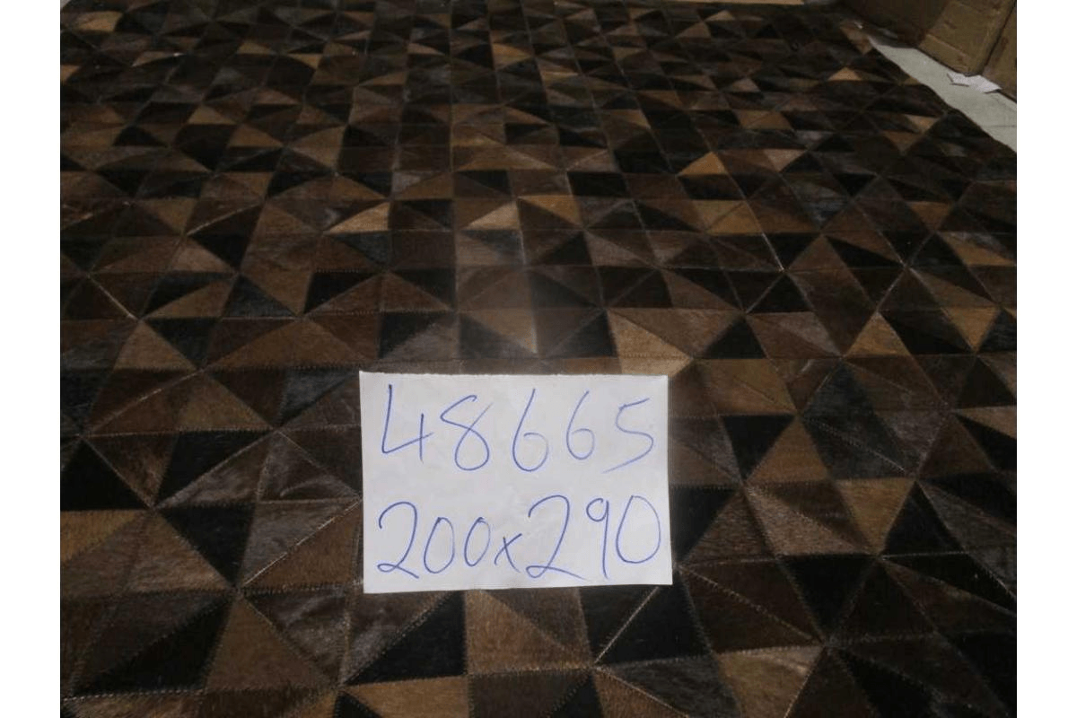 Carpet 100% Leather Handmade Hair On Hide