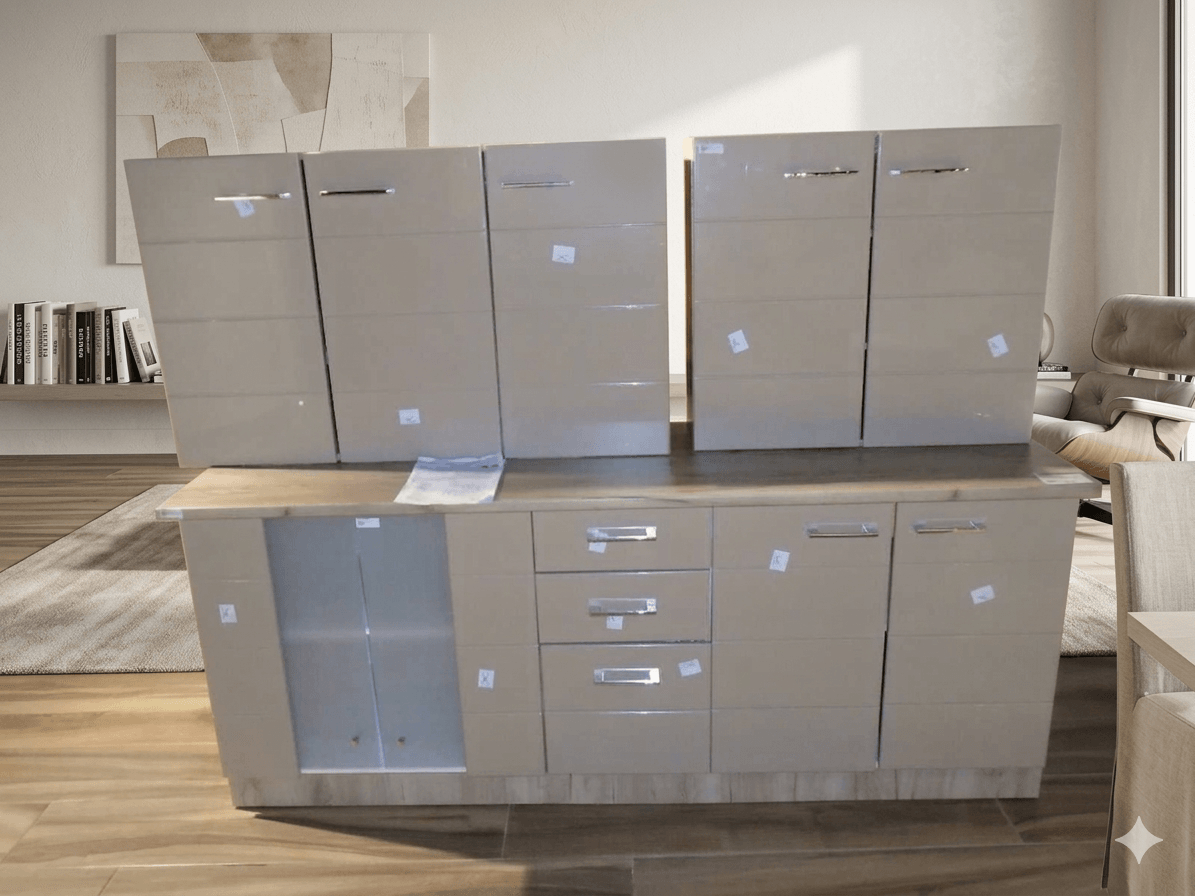Set Kitchen Diana 200 + Worktop (Included) Without Oven Element