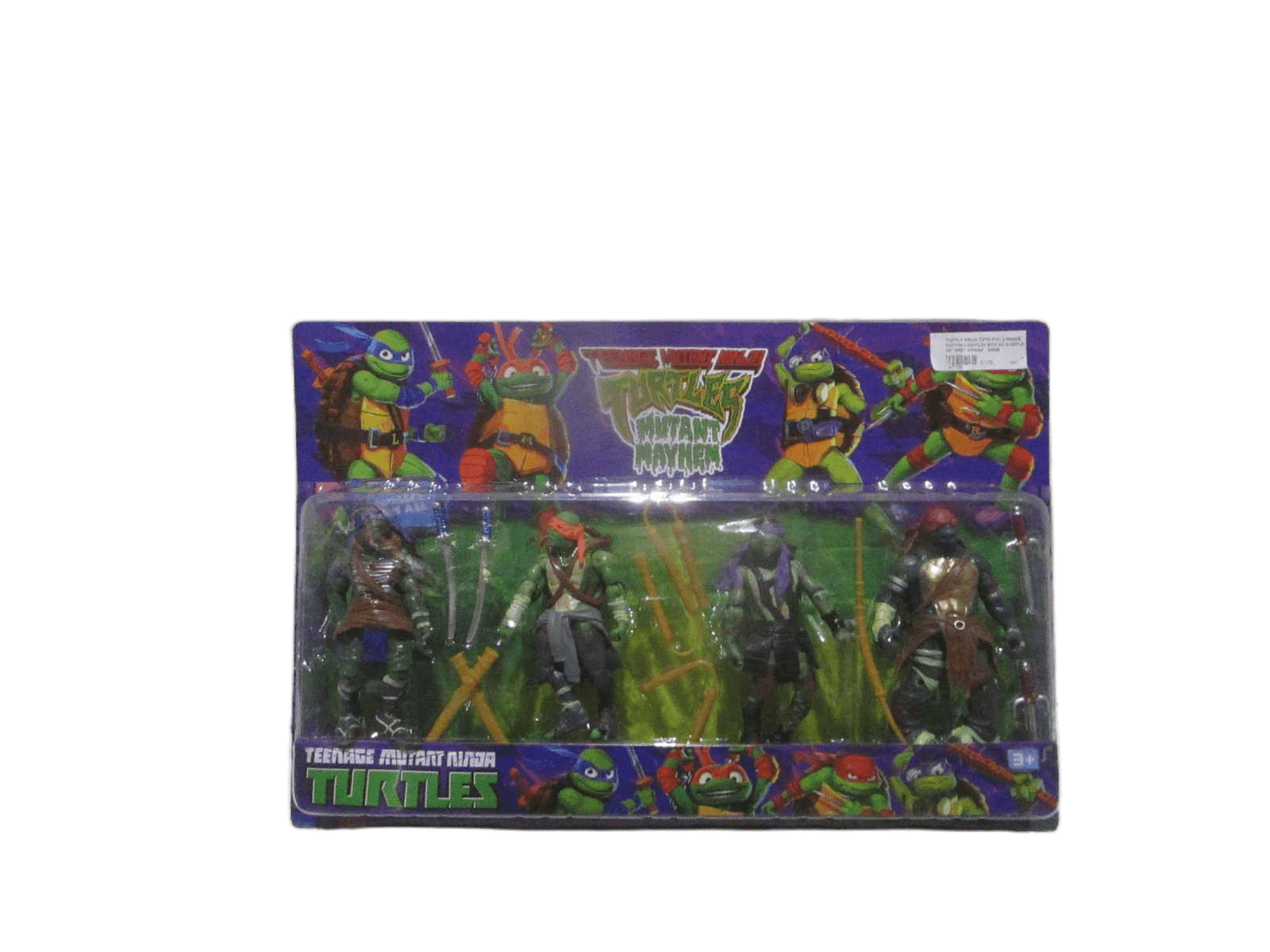 Turtle Ninja Toys Pvc 4 Inside Packing:display Box As Sample H5"
