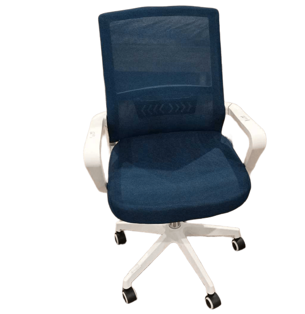Children Chair Blue Pp With Mesh Backrest+armrest+mesh Foam Plywood Seat+gas Lift+ Plastic Base+plastic Wheels