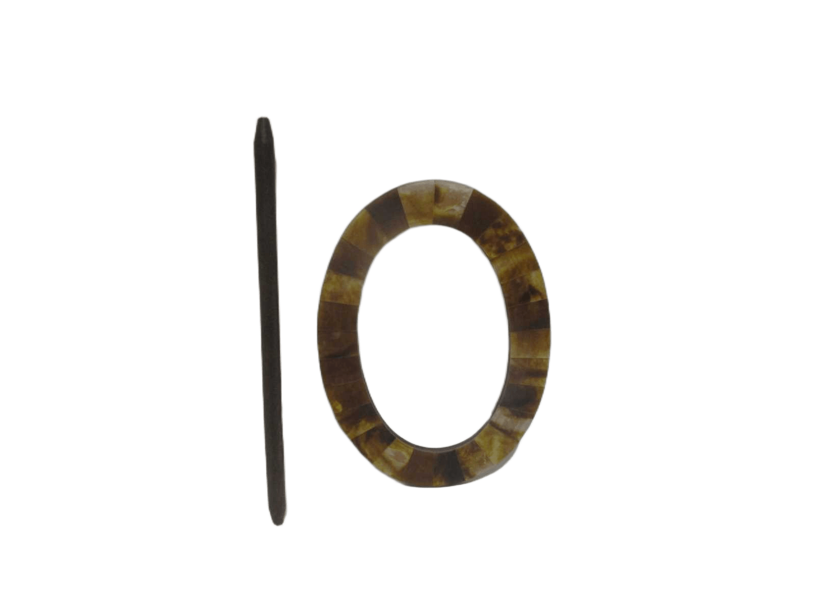 Wooden&resin Oval Embrasse Each Pc In Pvc And Headed 1cl=