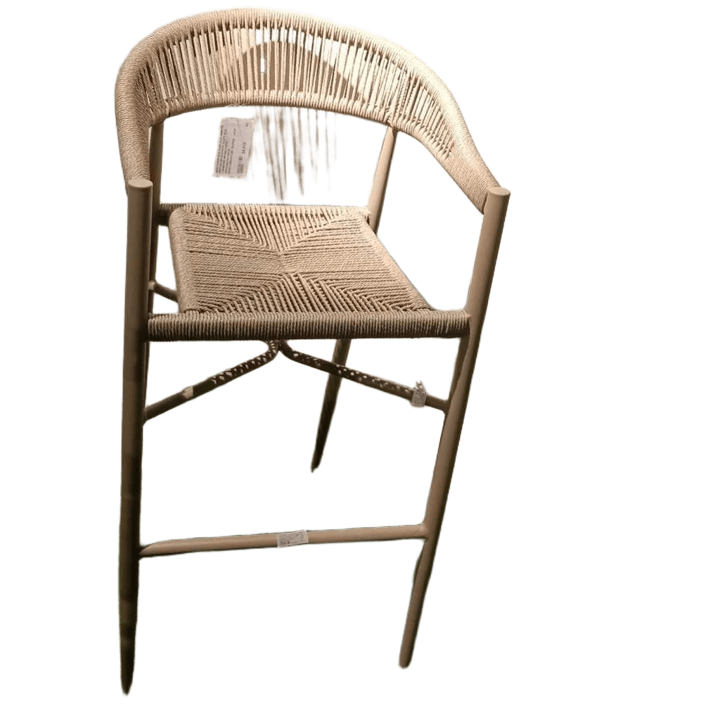 Bar Chair Alu Tube 32x1.2mm Pe Rattan 8pcs/Stack Taupe Alu 134/93750; Pe Qm11321a W55xd60xh105cm