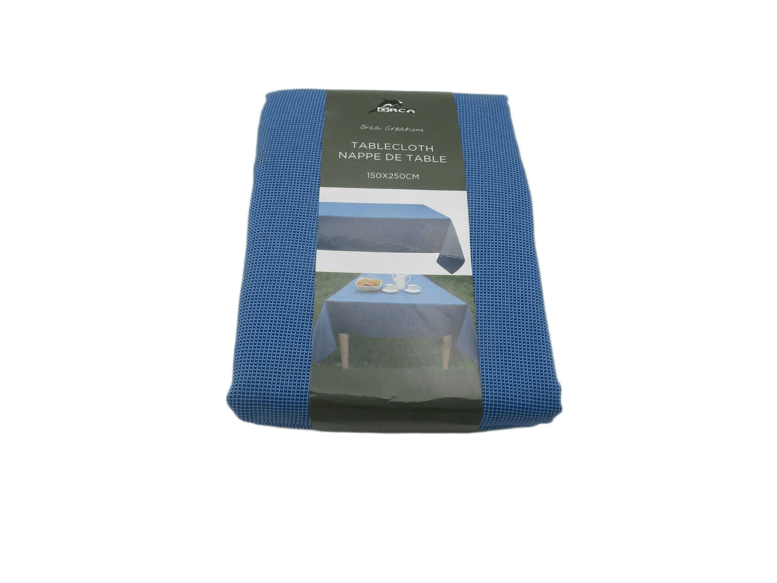 Table Cloth 0,5 End Edge Plastic Hanger Cardboard Stiffner Prited Vertical Band